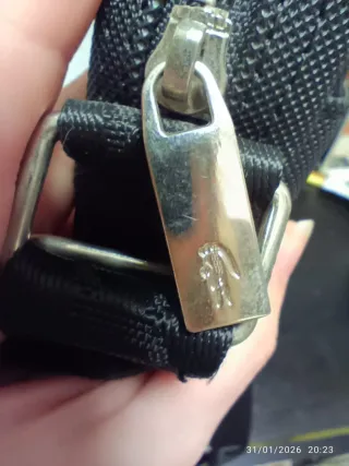 Bolso bandolera Lacoste negro