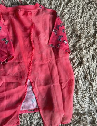 Camiseta mariposas rosa talla S