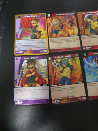 Lote 8 Cartas TCG Inazuma Eleven