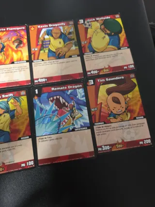 Lote 8 Cartas TCG Inazuma Eleven