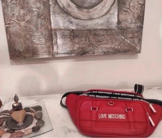 Riñonera Love Moschino Roja Grande