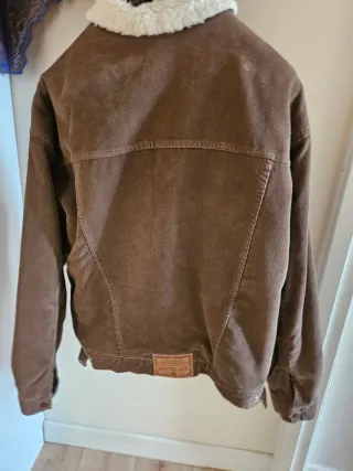 Cazadora pana forrada sherpa