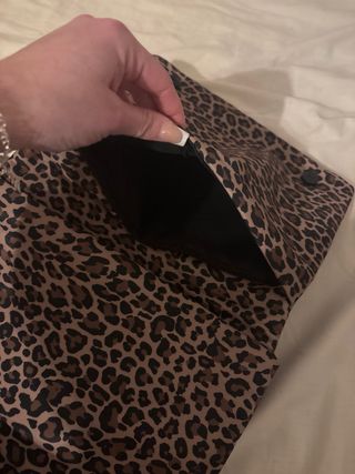 Bolso de mano estampado leopardo