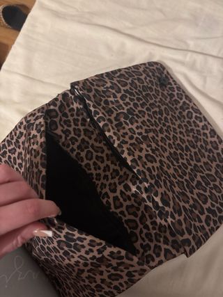 Bolso de mano estampado leopardo