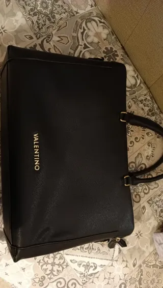 Borsa porta documenti Valentino nera