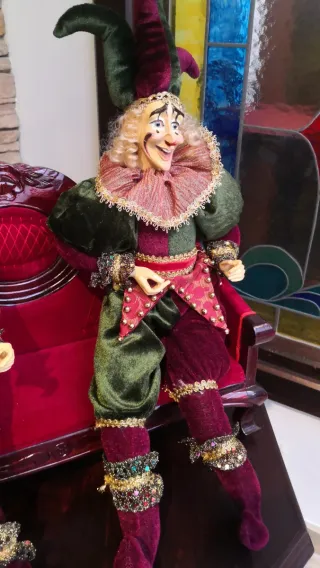 Pareja de Arlequines Decorativos