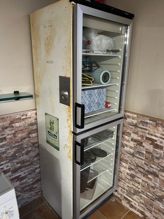Nevera expositora cristal 185 de alto, 60 de ancho