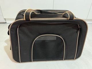 Transportín ruedas y asa para perro/gato 15kg max.