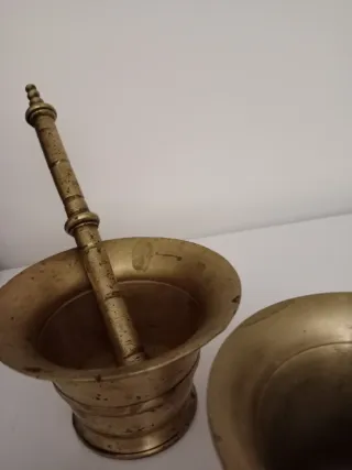 Juego de morteros de bronce