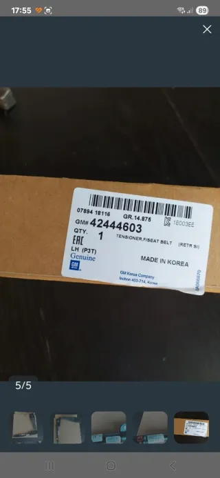 TENSOR CINTURON OPEL MOKKA