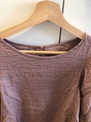 Blusa manga 3/4 con volante