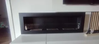 Chimenea Bioetanol Negra 3 Fuegos