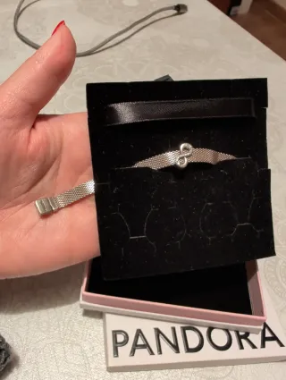 Pulsera Pandora Plata con Charm de Plata original