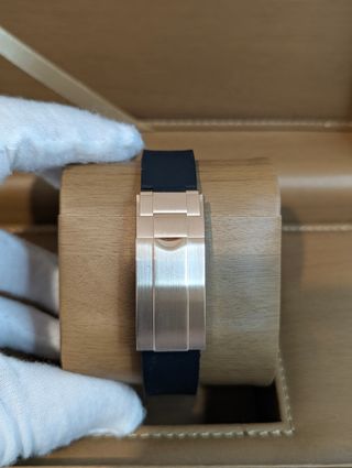 Reloj Seiko Mod Yatch-Master Negro y Oro Rosa Rose