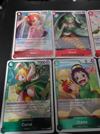 Lote 12 cartas raras - EB03 - One Piece TCG