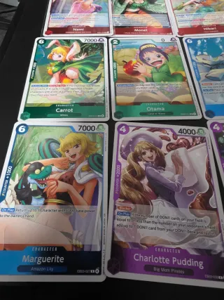 Lote 12 cartas raras - EB03 - One Piece TCG