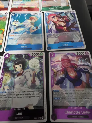 Lote 12 cartas raras - EB03 - One Piece TCG