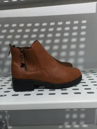 Botines cómodos marrones para mujer