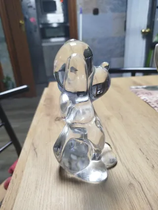 Figura perro cristal bohemia