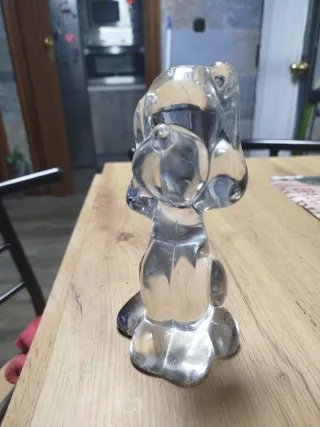 Figura perro cristal bohemia