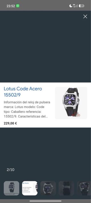Reloj Lotus Hombre