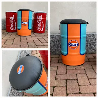 Pouff personalizzati Coca-Cola e Gulf