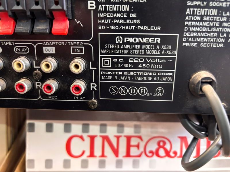 Amplificador Pioneer A-X530 Negro afbeelding 11