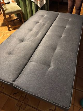 Sofá Cama Gris Moderno