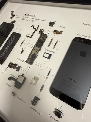 Cuadro iPhone 5 Desmontado