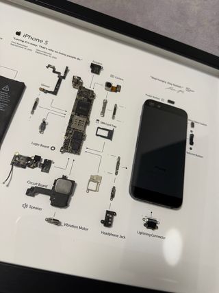 Cuadro iPhone 5 Desmontado