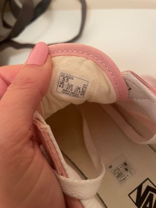 Zapatillas Vans Mujer Rosa Talla 37