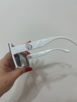 Occhiali da sole Christian Dior bianchi e neri
