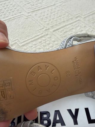 Sandalias Bimba y Lola Plateadas