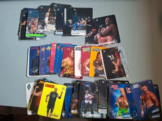 Lotto 102 carte wrestling lamincards