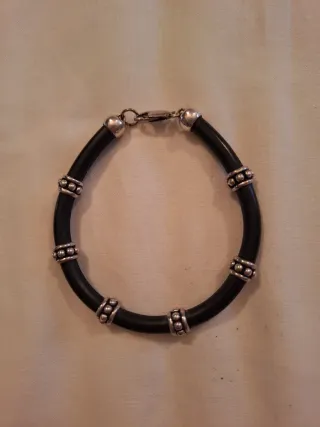 Pulsera Cuero y Plata