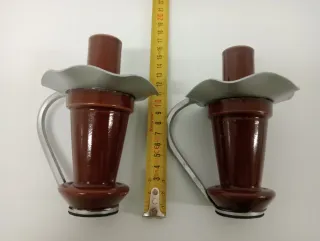 Candelabros artesanales (2 unidades)