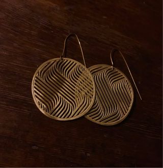 Pendientes circulares dorados