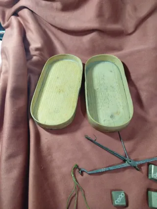 Balanza de precisión antigua para joyería