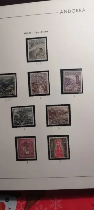 Álbum de sellos Andorra
