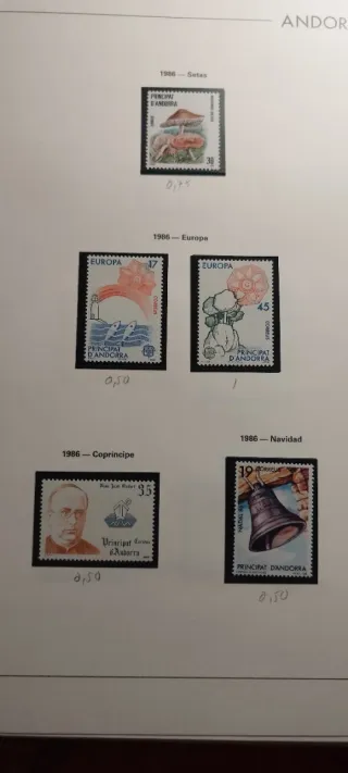 Álbum de sellos Andorra