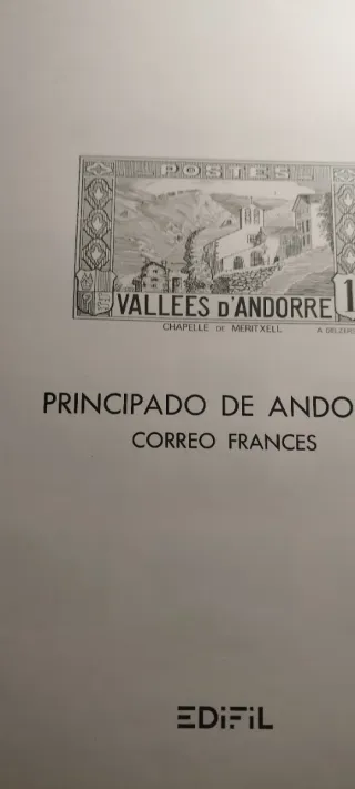 Álbum de sellos Andorra