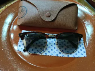 Gafas de Sol Ray-Ban Clubmaster Marrones y Doradas