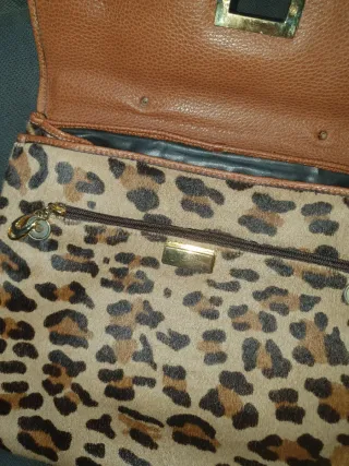 Bolso Piel Potro Leopardo