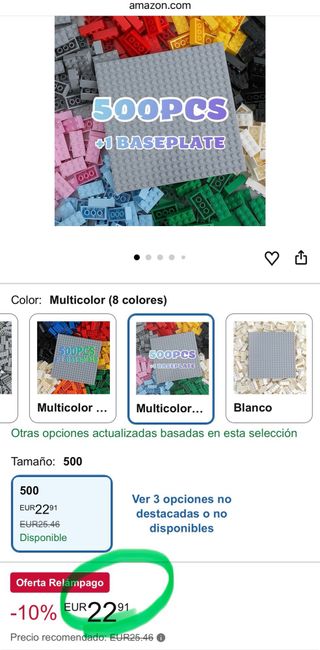 Lote 500 Piezas Bloques Construcción