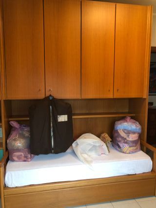 Armadio a ponte con letto singolo – 2 moduli