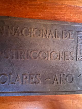 Chapa Plan Construcción Escuelas 1956