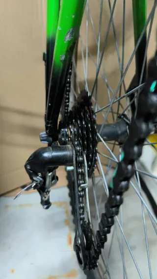 Bicicleta infantil verde