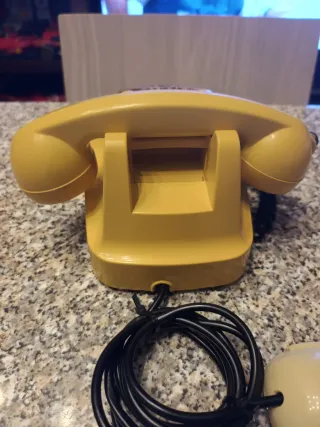 Telefono a disco Siemens giallo S62