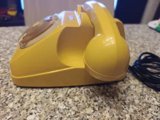 Telefono a disco Siemens giallo S62