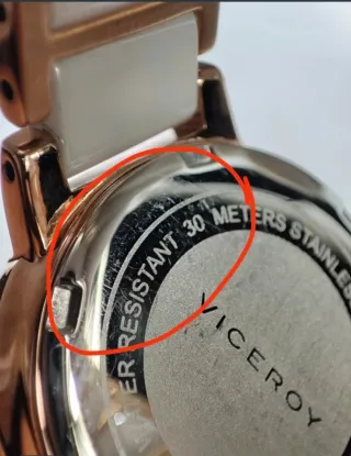 Reloj Viceroy Mujer Cerámica Blanco-Oro